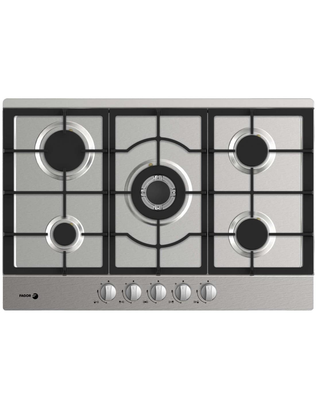 Table de Cuisson 5 Feux Gaz Inox FAGOR FAG6650X